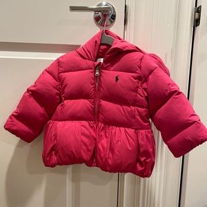 Infant pink coat polo